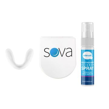 Pacchetto Sova - paradenti per il digrignamento dei denti + spray