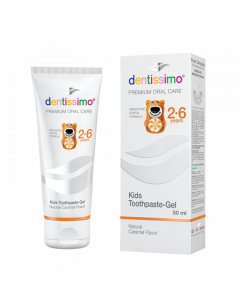 Dentissimo Junior 2-6 Toothpaste Kids Getting used oral hygiëne caramel